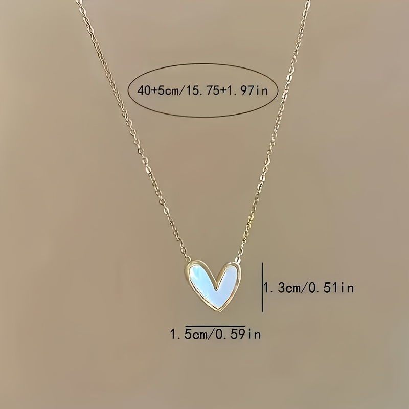 Heart-Shaped Pendant Necklace for Women